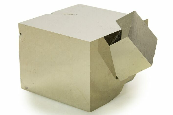 Shiny, Natural Pyrite Cube Cluster - Navajun, Spain #337911